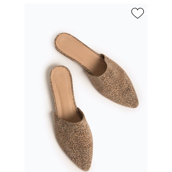 NEW Able Local + Global Marlene Leopard Suede Mules Slides Shoes Autumn - Picture 2 of 10